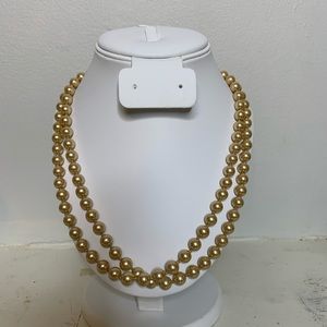 Gold Pearl Necklace!